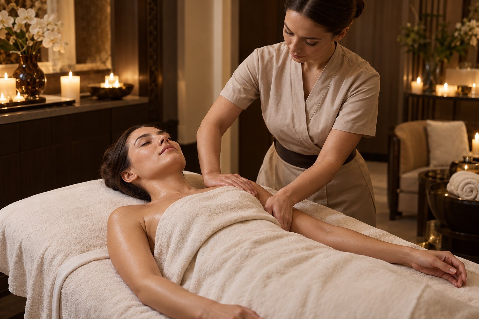 MASSAGE IN RÜCKENLAGE